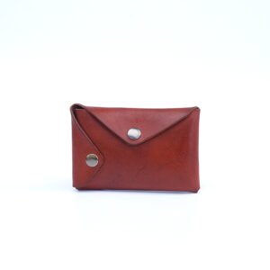 Flexfold leather card wallet - Reddish brown