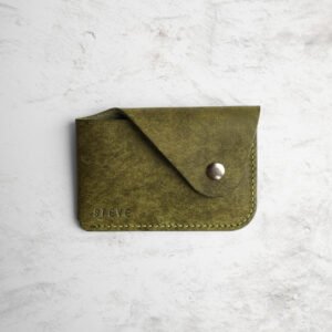 Forest And Wine single Card Wallet - Olive