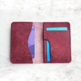 Forest And Wine Fold Card Wallet - burgundy - Image 5