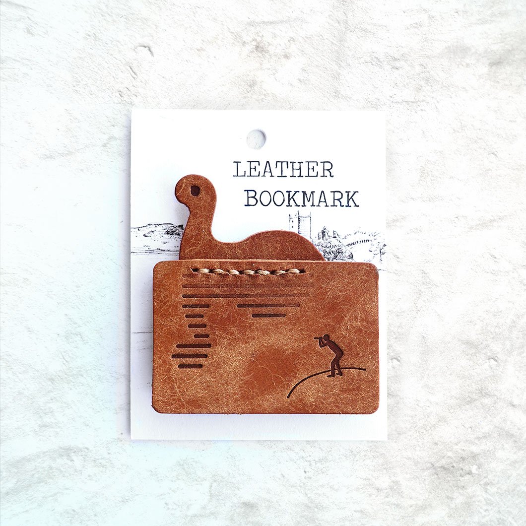 Nessie Leather Bookmark