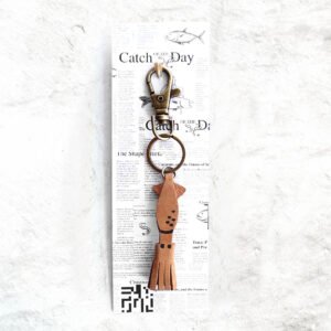 Catch Of The Day Keyring - Squid